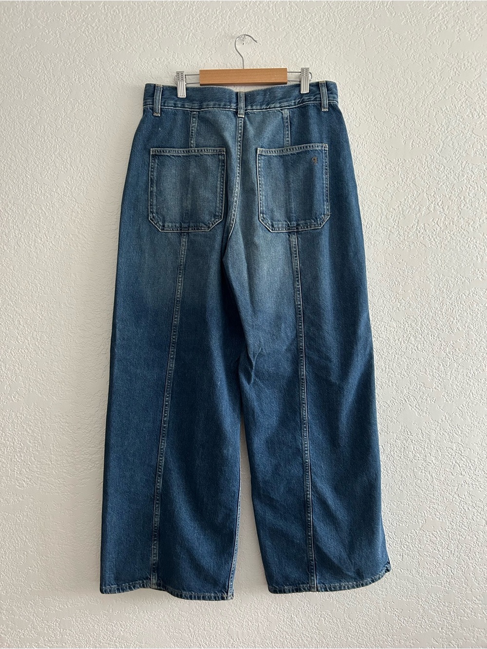 Anthropologie Pilcro Boho Retro Utility Wide Leg High Rise Jeans - Picture 7 of 9